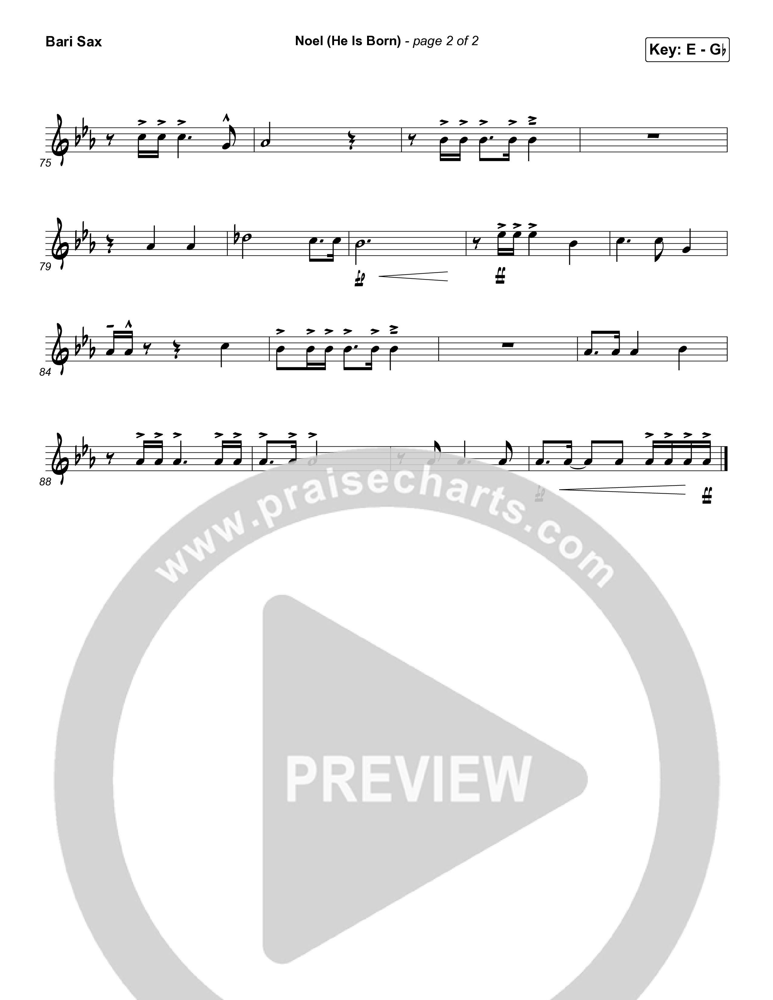 Noel (He Is Born) Bari Sax (Tommee Profitt / Stanaj)