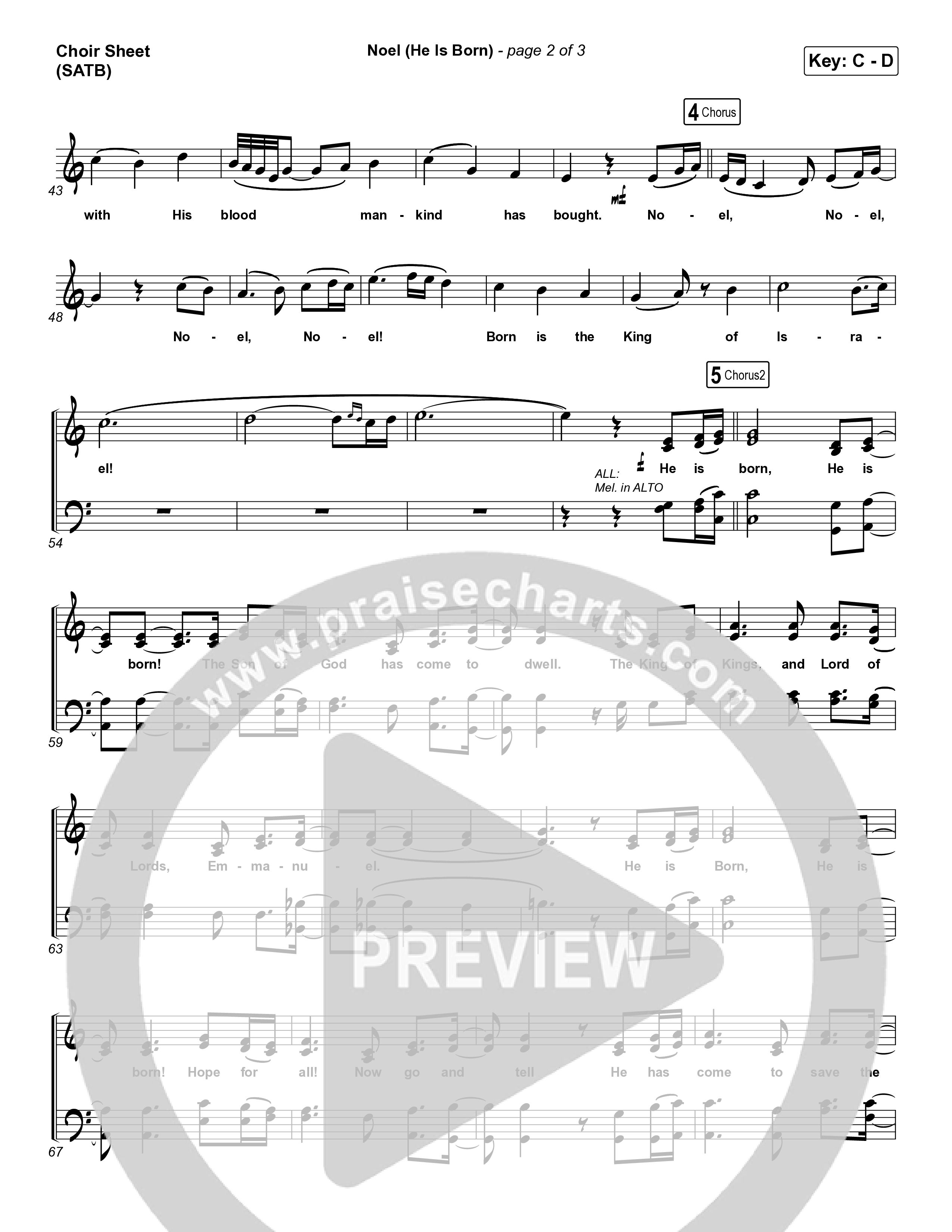 Noel (He Is Born) Choir Sheet (SATB) (Tommee Profitt / Stanaj)