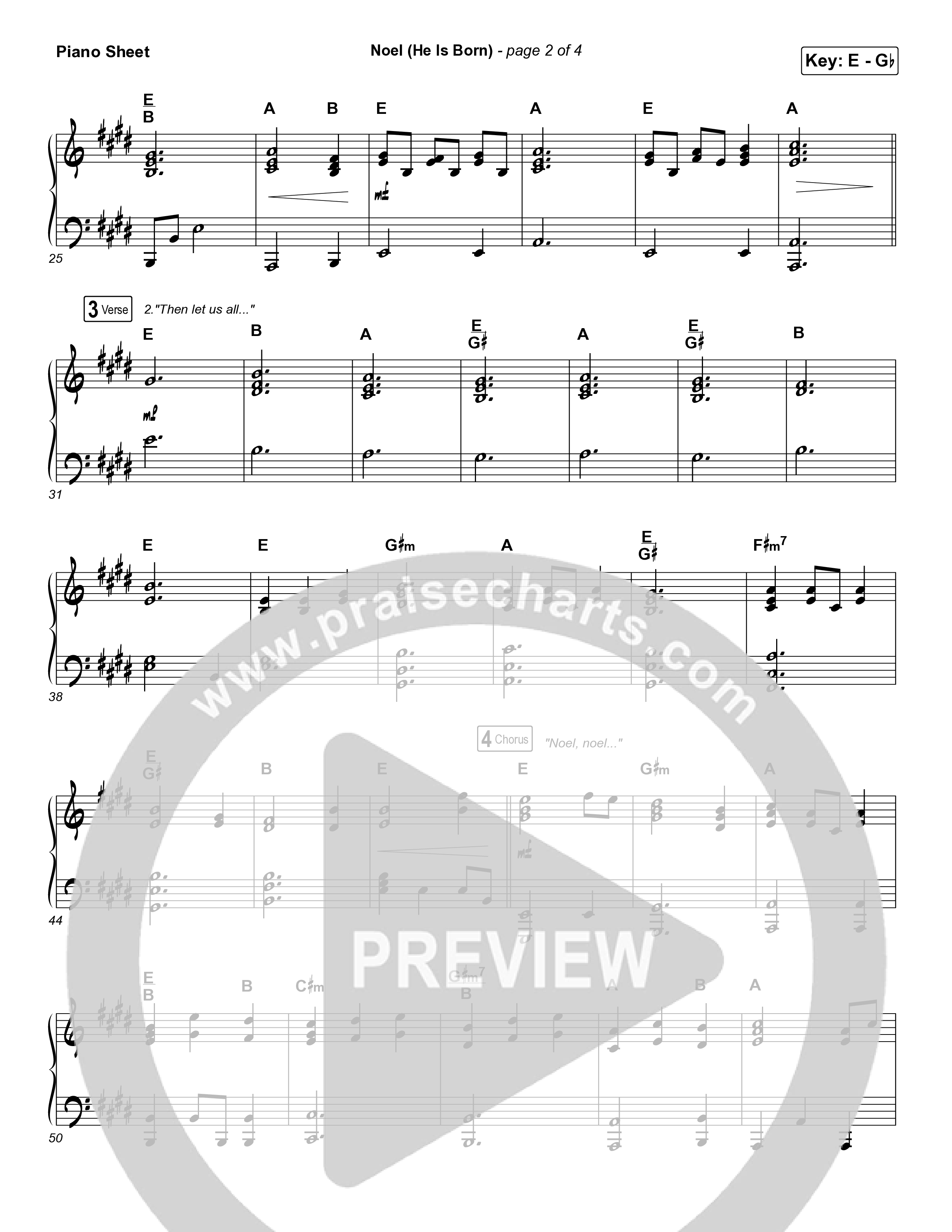 Noel (He Is Born) Piano Sheet (Tommee Profitt / Stanaj)