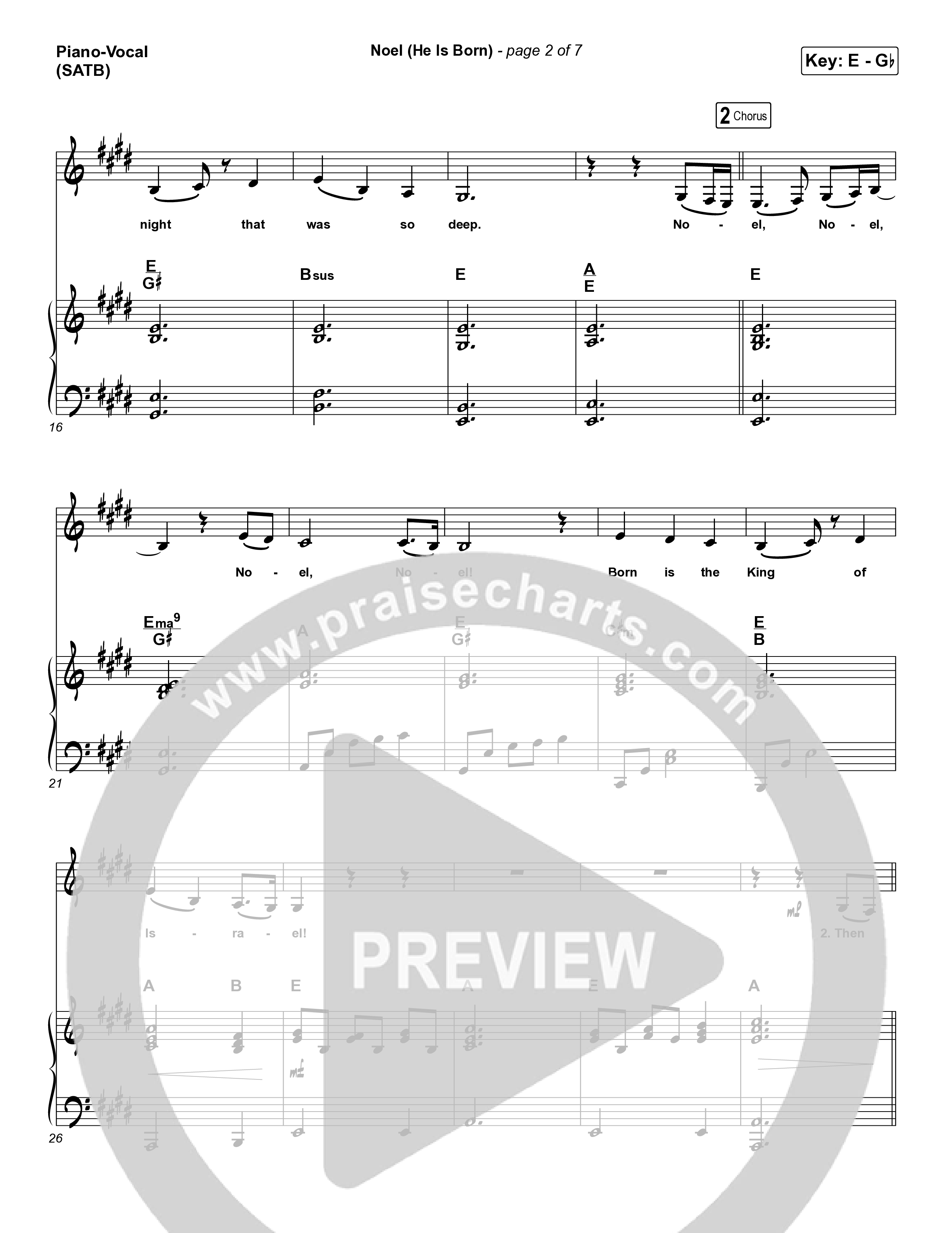 Noel (He Is Born) Piano/Vocal Pack (Tommee Profitt / Stanaj)