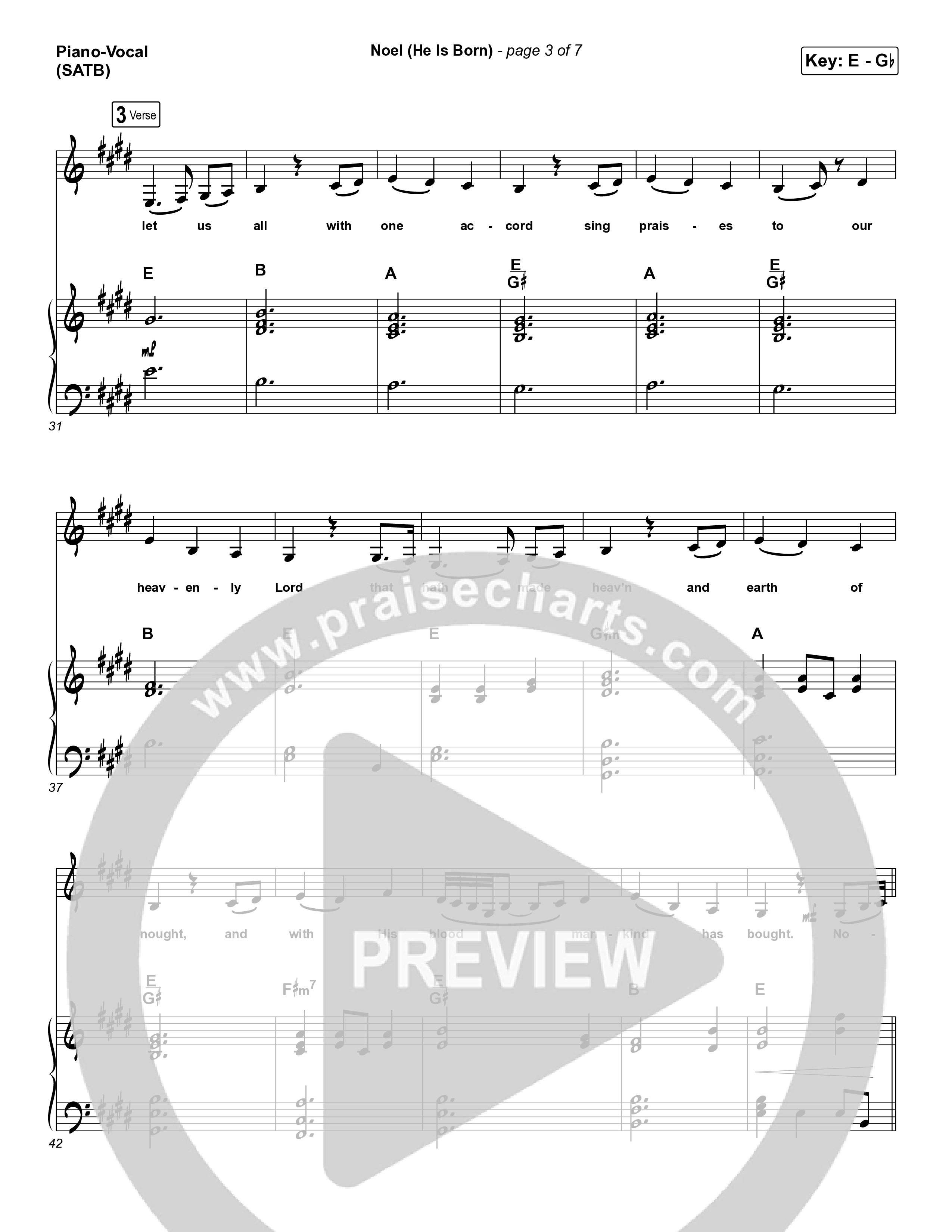 Noel (He Is Born) Piano/Vocal Pack (Tommee Profitt / Stanaj)