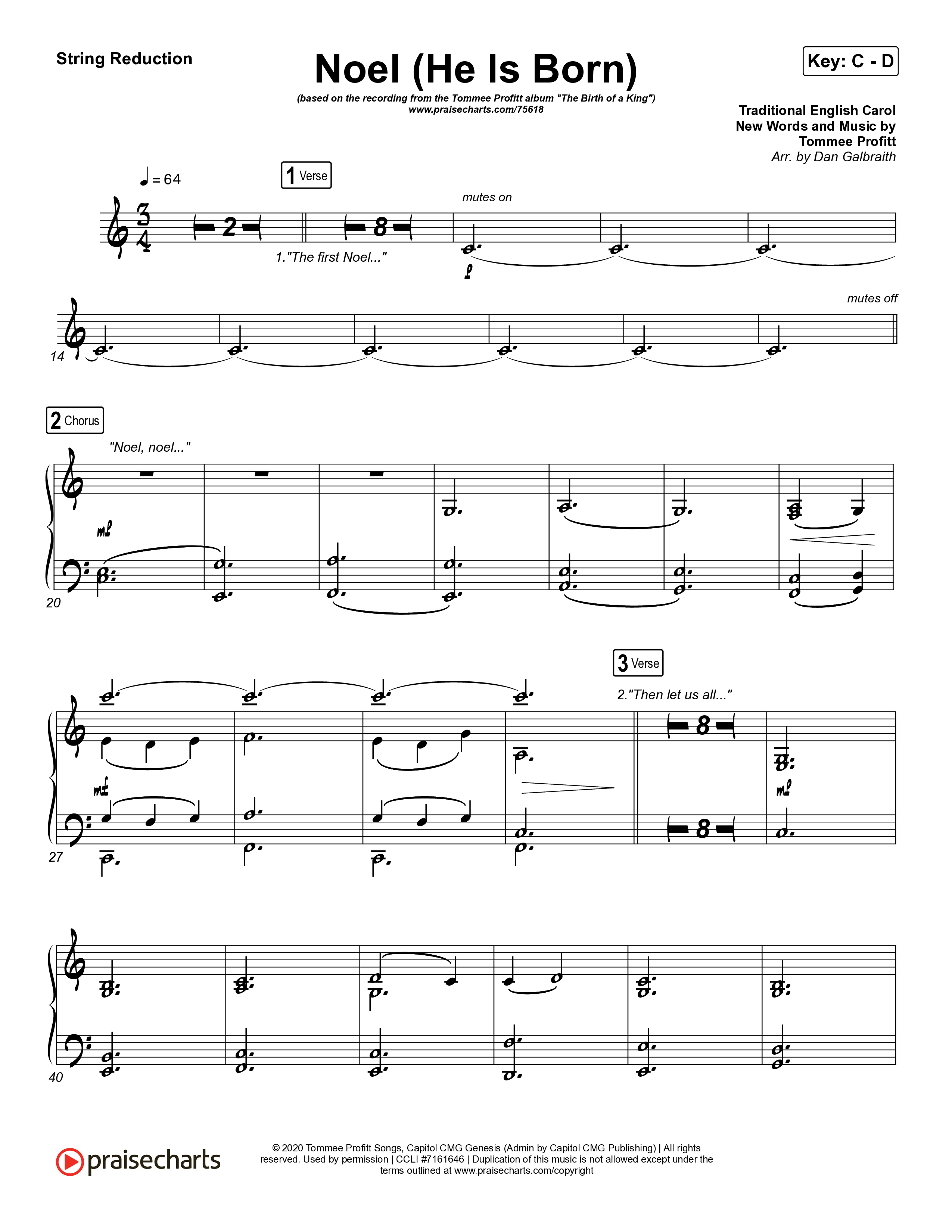 Noel (He Is Born) String Reduction (Tommee Profitt / Stanaj)