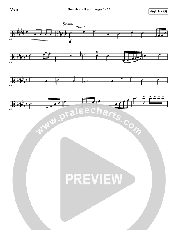 Noel (He Is Born) Viola (Tommee Profitt / Stanaj)