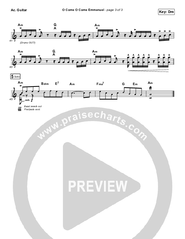 O Come O Come Emmanuel Acoustic Guitar (Tommee Profitt)