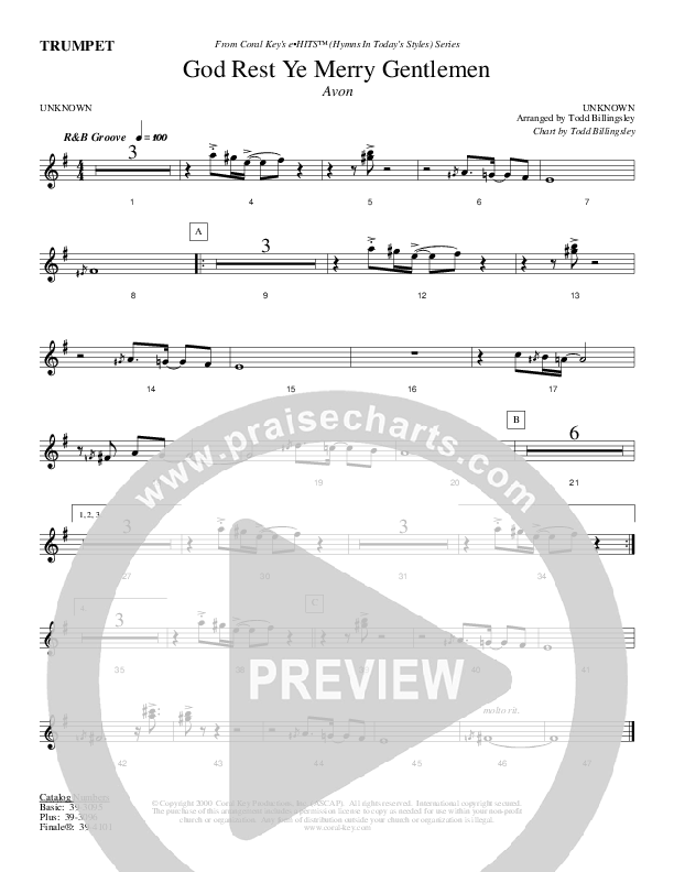 God Rest Ye Merry Gentlemen Trumpet (Todd Billingsley)