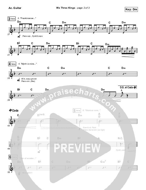 We Three Kings Acoustic Guitar (Tommee Profitt / We The Kingdom)