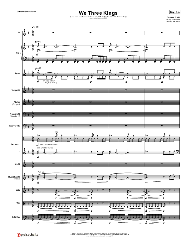 We Three Kings Conductor's Score (Tommee Profitt / We The Kingdom)
