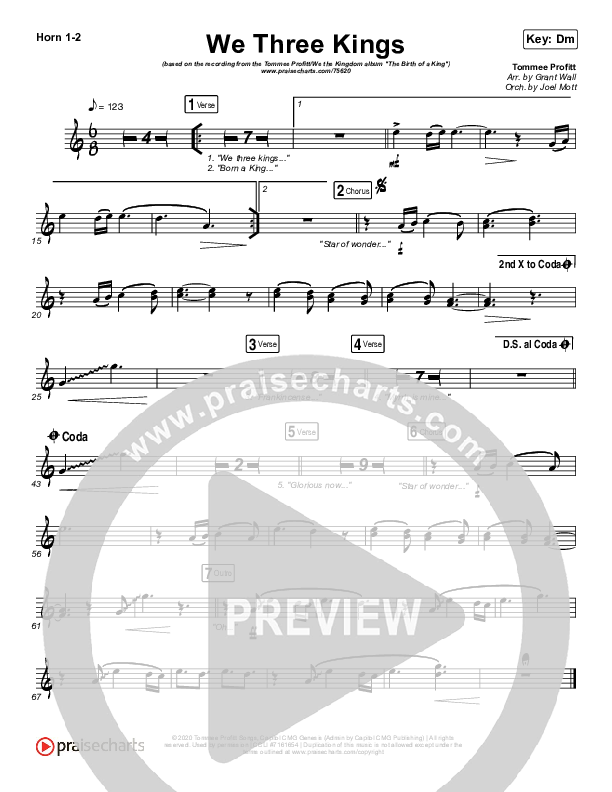 We Three Kings Brass Pack (Tommee Profitt / We The Kingdom)