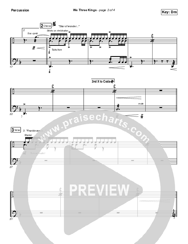 We Three Kings Percussion (Tommee Profitt / We The Kingdom)