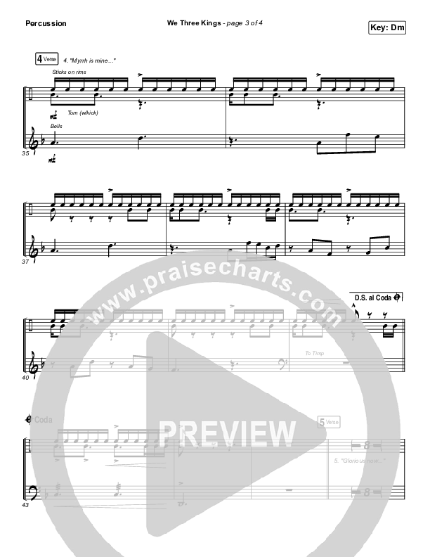 We Three Kings Percussion (Tommee Profitt / We The Kingdom)