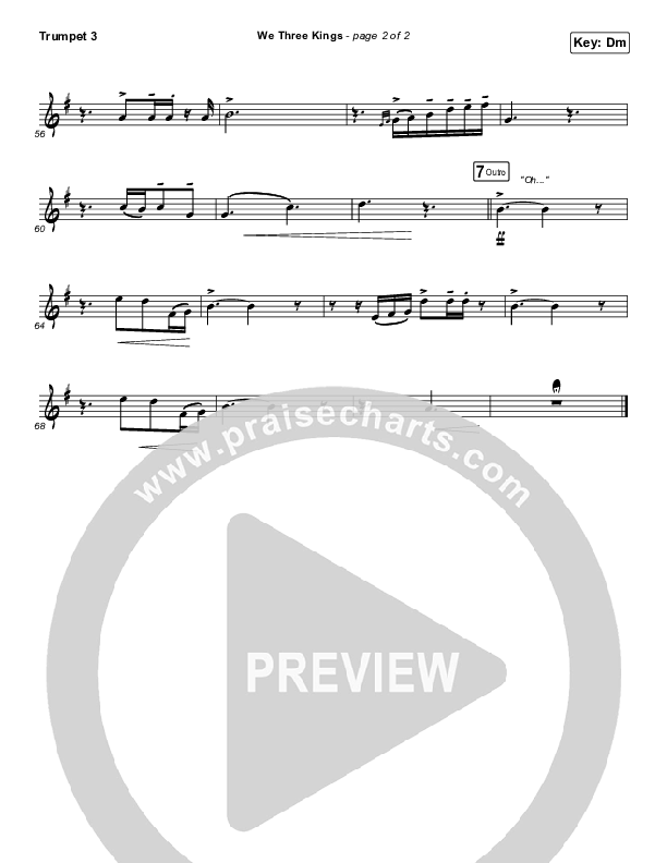 We Three Kings Trumpet 3 (Tommee Profitt / We The Kingdom)