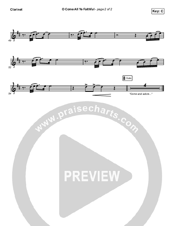 O Come All Ye Faithful Clarinet (Tommee Profitt / Sarah Reeves)