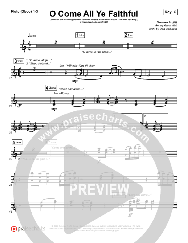 O Come All Ye Faithful Wind Pack (Tommee Profitt / Sarah Reeves)