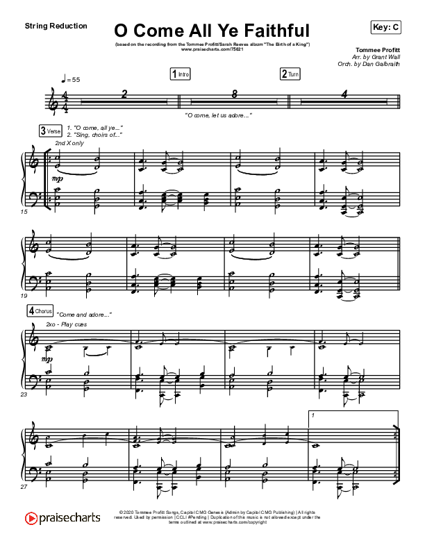 O Come All Ye Faithful String Reduction (Tommee Profitt / Sarah Reeves)