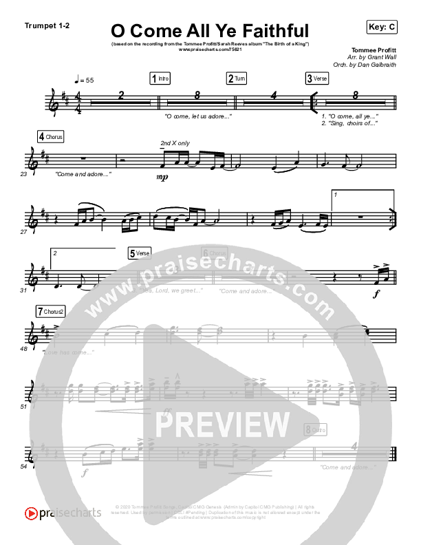 O Come All Ye Faithful Brass Pack (Tommee Profitt / Sarah Reeves)