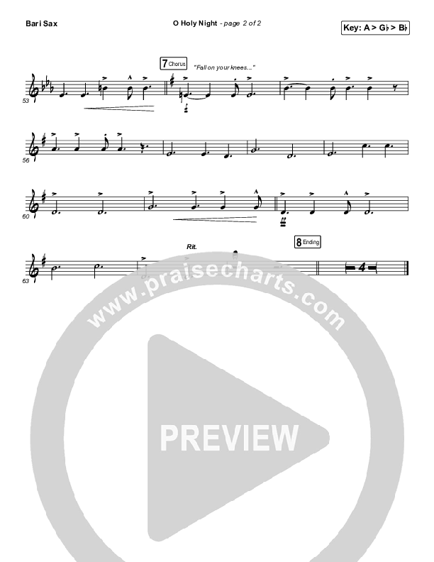 O Holy Night Bari Sax (Tommee Profitt / Tauren Wells / SVRCINA)