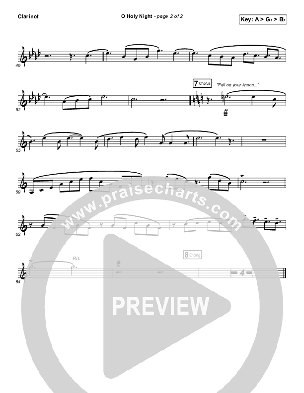 O Holy Night Clarinet (Tommee Profitt / Tauren Wells / SVRCINA)