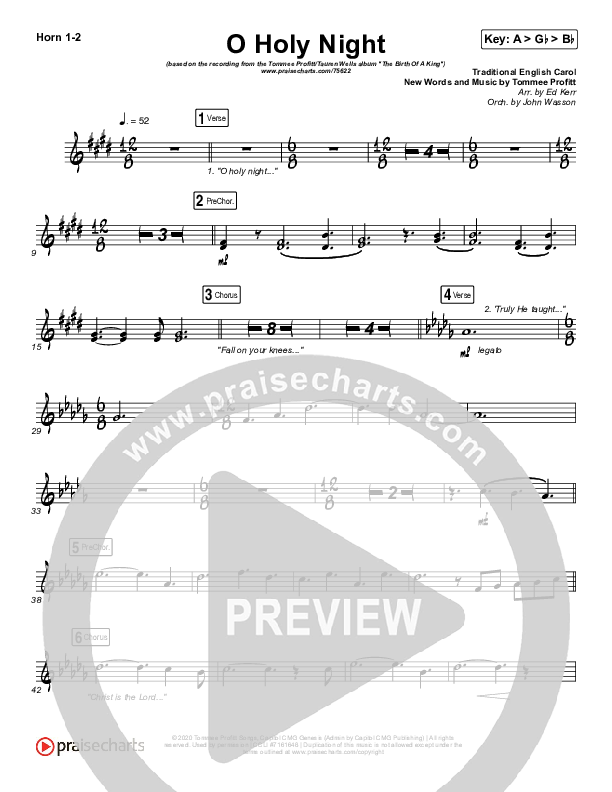 O Holy Night French Horn 1/2 (Tommee Profitt / Tauren Wells / SVRCINA)