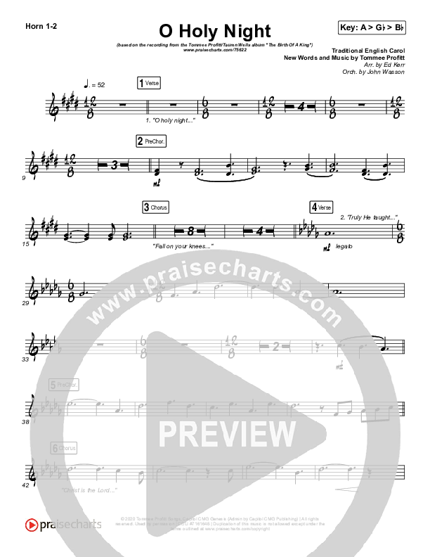 O Holy Night French Horn 1/2 (Tommee Profitt / Tauren Wells / SVRCINA)