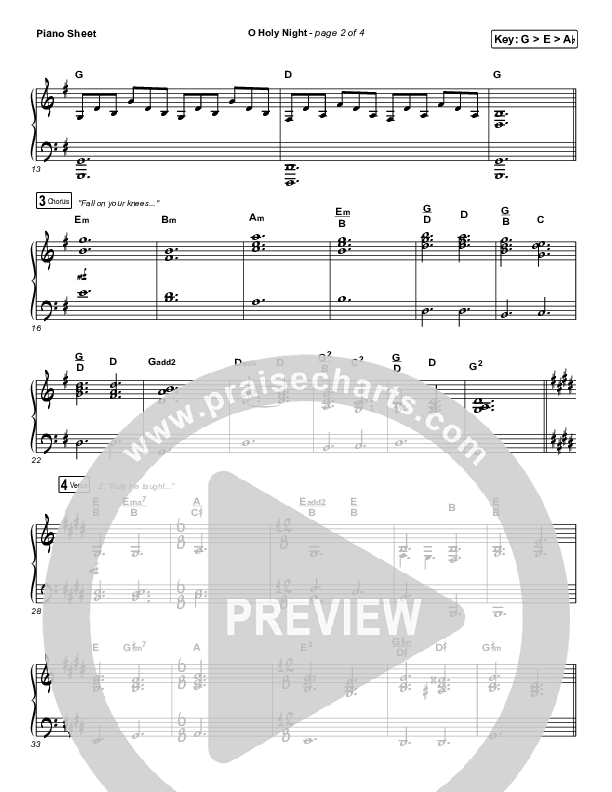 O Holy Night Piano Sheet (Tommee Profitt / Tauren Wells / SVRCINA)