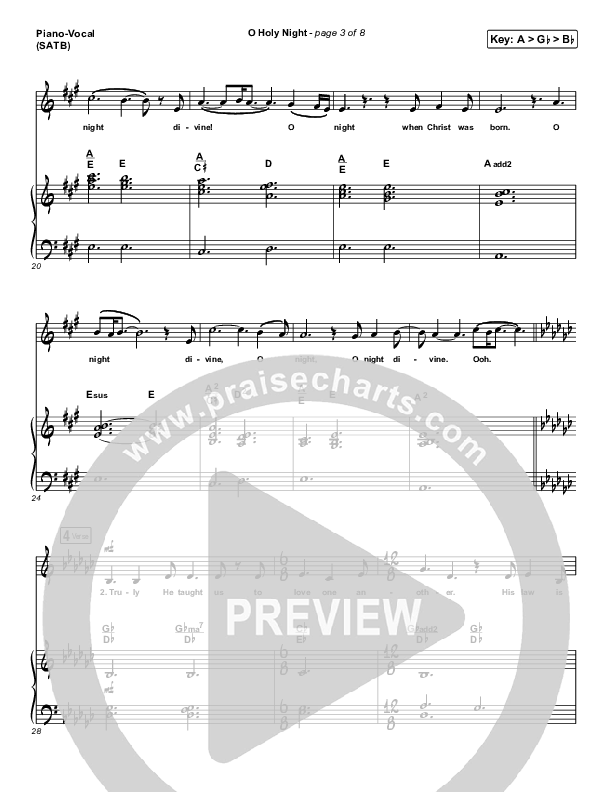O Holy Night Piano/Vocal (SATB) (Tommee Profitt / Tauren Wells / SVRCINA)