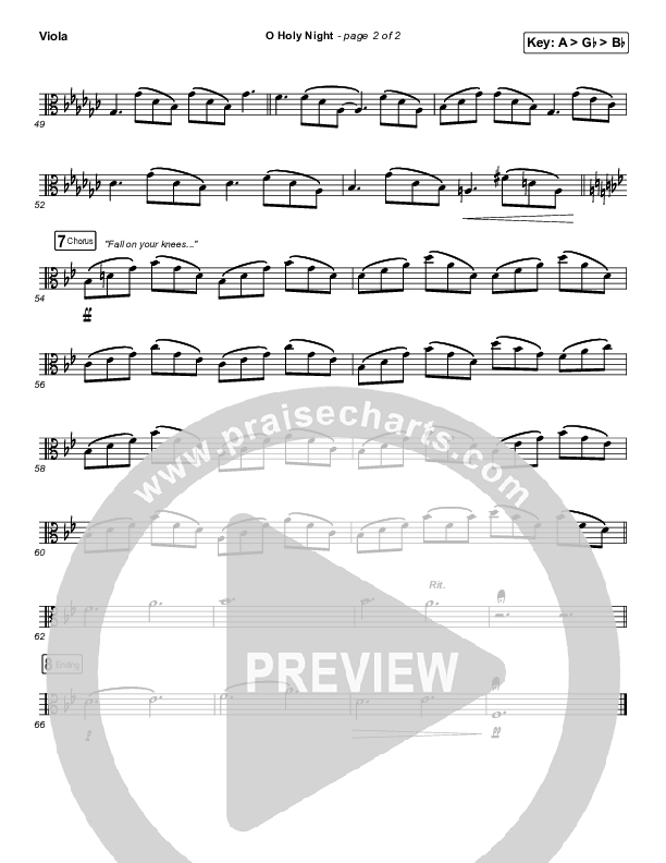 O Holy Night Viola (Tommee Profitt / Tauren Wells / SVRCINA)
