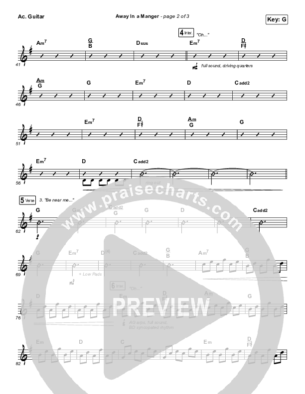 Away In A Manger Acoustic Guitar (Tommee Profitt / Daniel Saint Black / Ruelle)