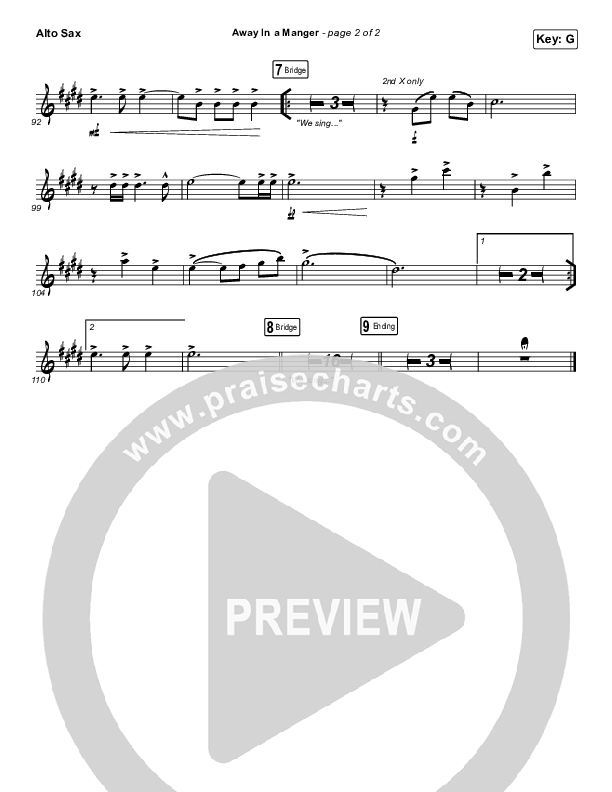 Away In A Manger Alto Sax (Tommee Profitt / Daniel Saint Black / Ruelle)