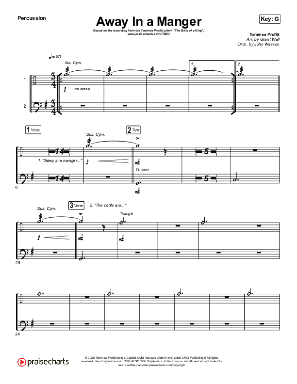 Away In A Manger Percussion (Tommee Profitt / Daniel Saint Black / Ruelle)