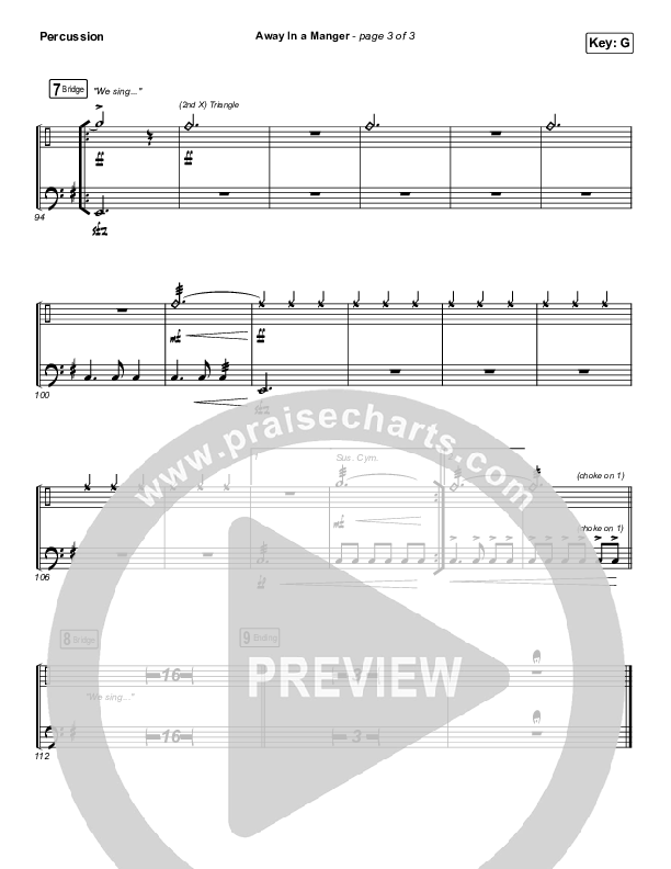 Away In A Manger Percussion (Tommee Profitt / Daniel Saint Black / Ruelle)