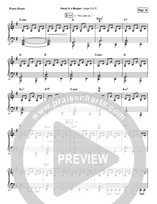 Away In A Manger Piano Sheet (Tommee Profitt / Daniel Saint Black / Ruelle)