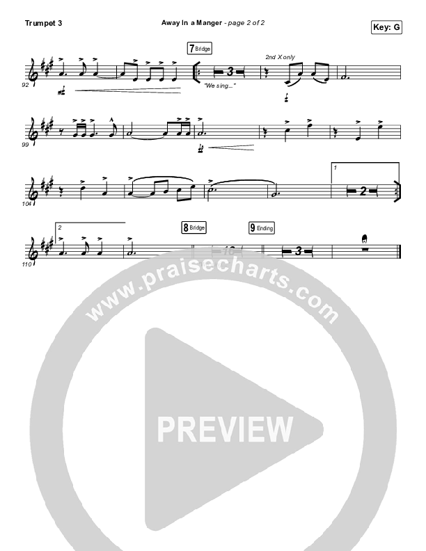 Away In A Manger Trumpet 3 (Tommee Profitt / Daniel Saint Black / Ruelle)