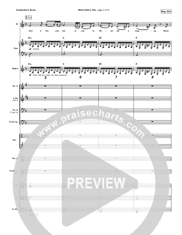 What Child Is This Conductor's Score (Tommee Profitt / Avril Lavigne)