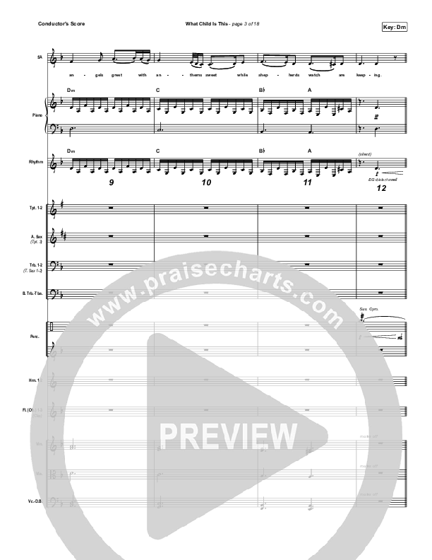 What Child Is This Conductor's Score (Tommee Profitt / Avril Lavigne)
