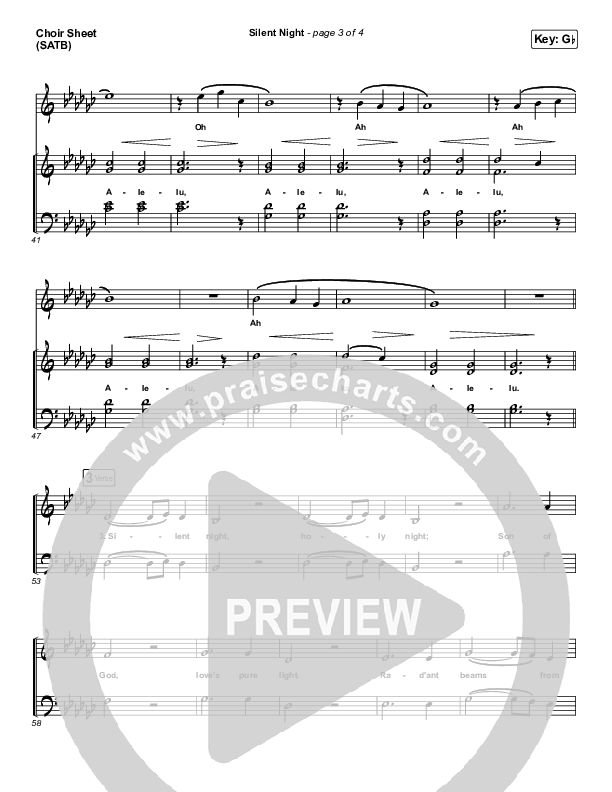 Silent Night Choir Sheet (SATB) (Tommee Profitt / Fleurie)