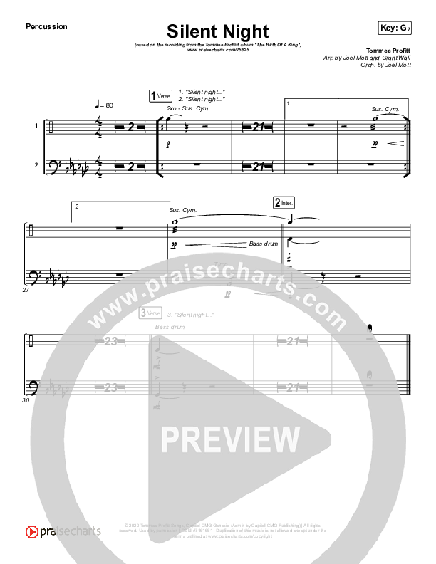 Silent Night Percussion (Tommee Profitt / Fleurie)