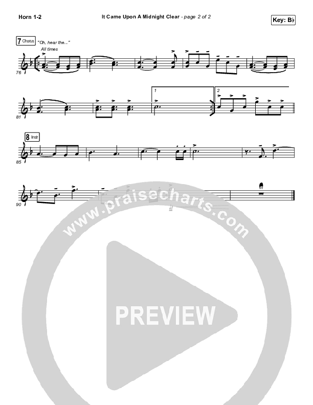 It Came Upon A Midnight Clear French Horn 1/2 (Tommee Profitt / Brooke)