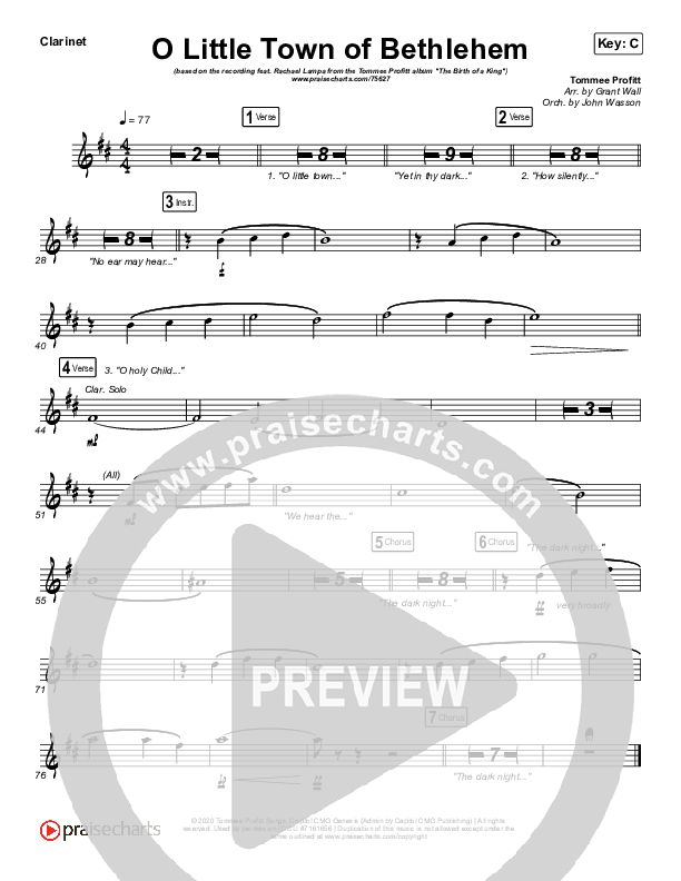 O Little Town Of Bethlehem Wind Pack (Tommee Profitt / Rachael Lampa)