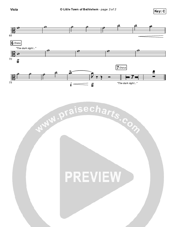 O Little Town Of Bethlehem Viola (Tommee Profitt / Rachael Lampa)