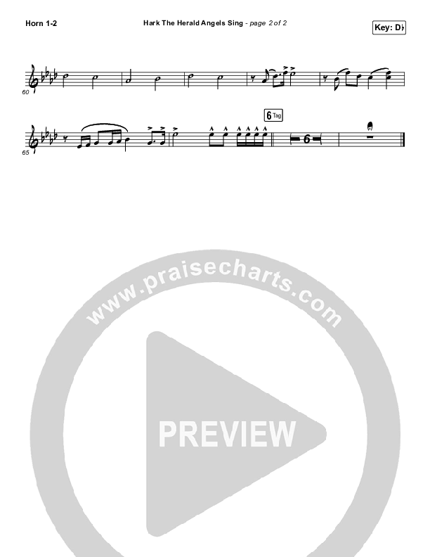 Hark The Herald Angels Sing French Horn 1/2 (Tommee Profitt / Kari Jobe)