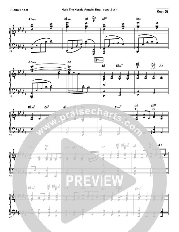 Hark The Herald Angels Sing Piano Sheet (Tommee Profitt / Kari Jobe)