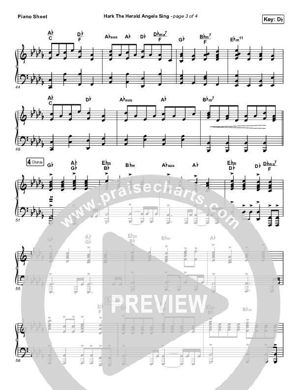 Hark The Herald Angels Sing Piano Sheet (Tommee Profitt / Kari Jobe)