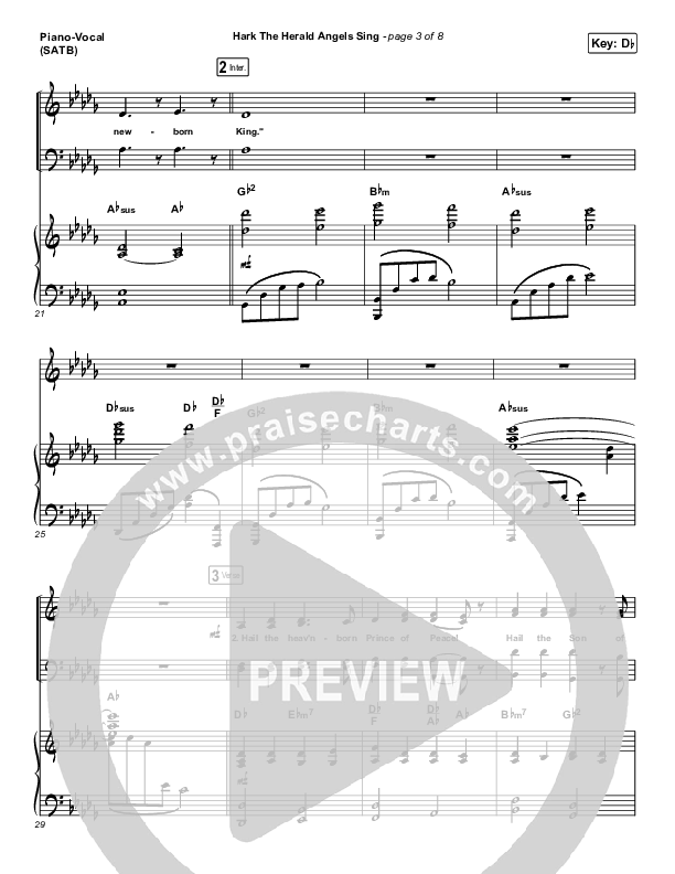 Hark The Herald Angels Sing Piano/Vocal (SATB) (Tommee Profitt / Kari Jobe)