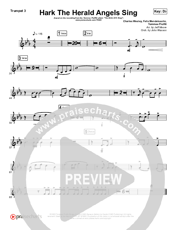 Hark The Herald Angels Sing Trumpet 3 (Tommee Profitt / Kari Jobe)