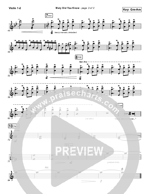 Mary Did You Know Violin 1/2 (Tommee Profitt / Jordan Smith)