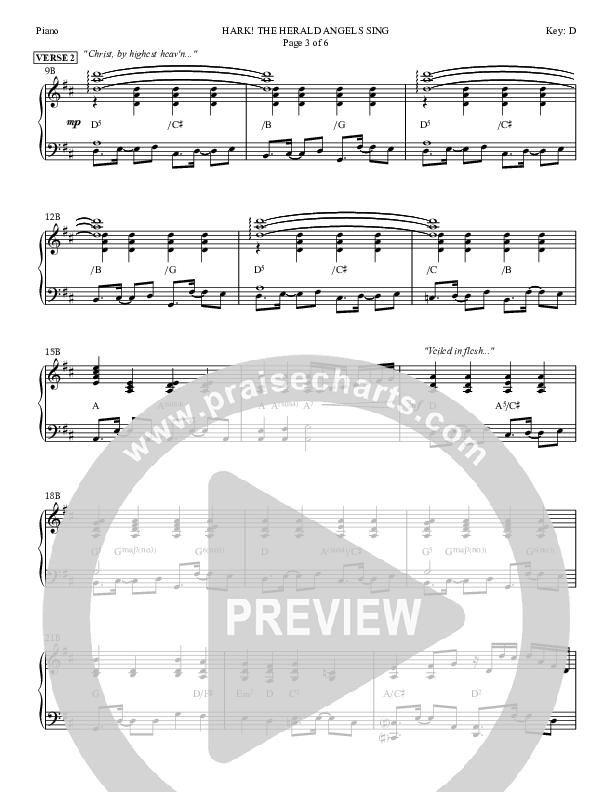 Hark The Herald Angels Sing Piano Sheet (Dan Graeber)