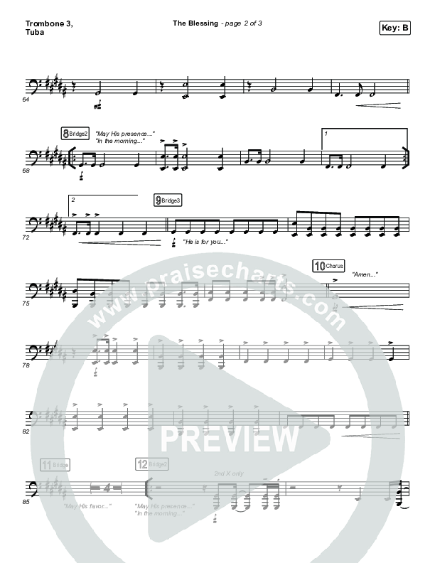 The Blessing Trombone 3/Tuba (Kari Jobe / Cody Carnes)