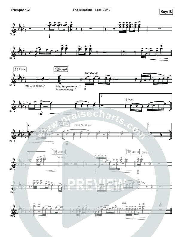 The Blessing Trumpet 1,2 (Kari Jobe / Cody Carnes)