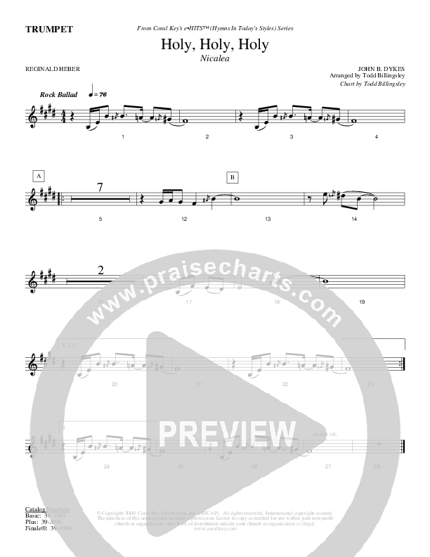 Holy Holy Holy Trumpet (Todd Billingsley)