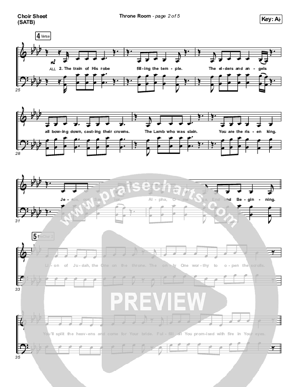 Throne Room Choir Vocals (SATB) (Kari Jobe)